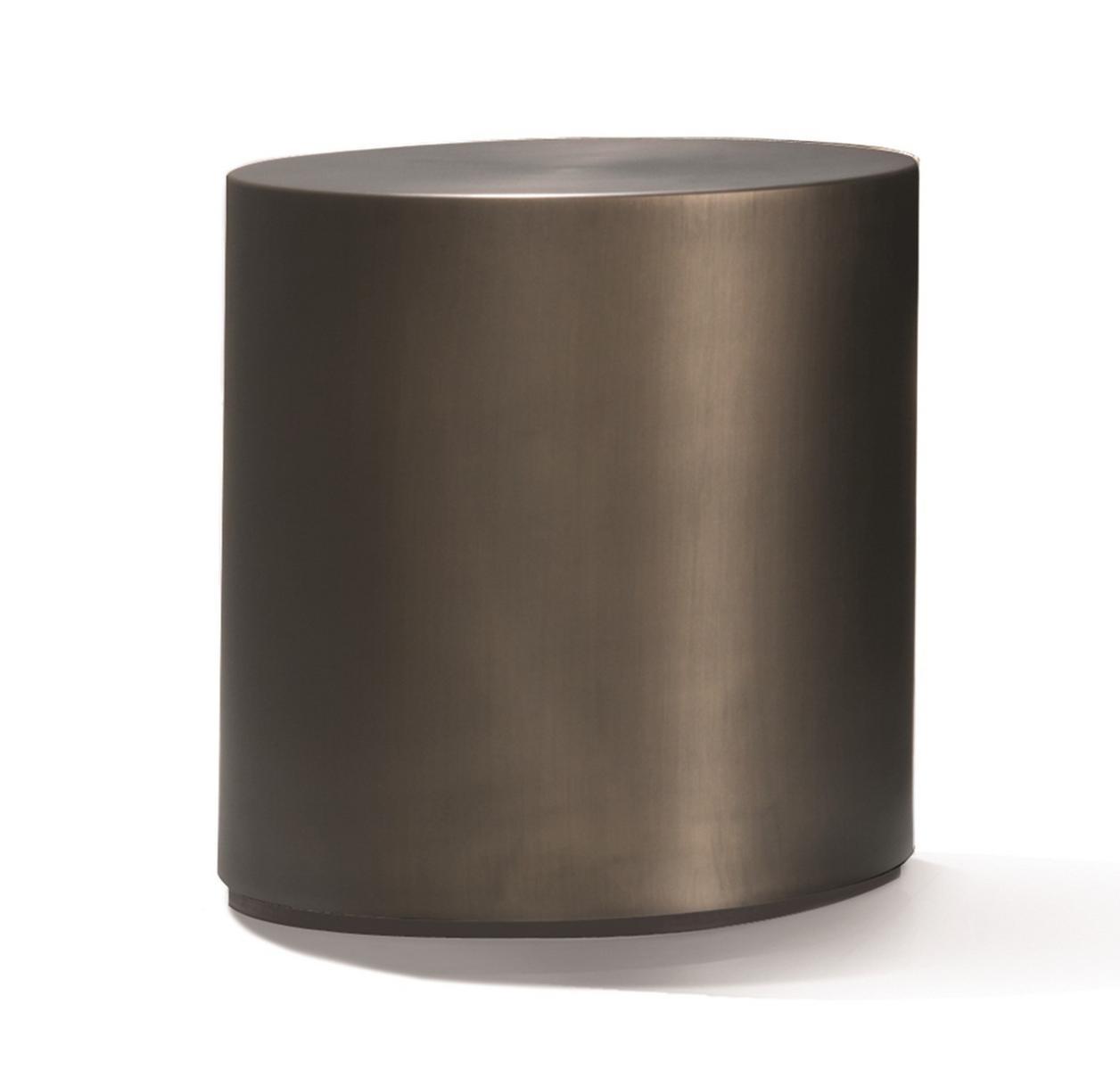 MOON Round metal coffee table