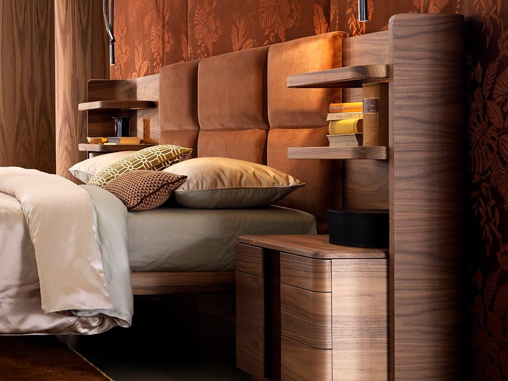 YORK Double bed with integrated nightstands