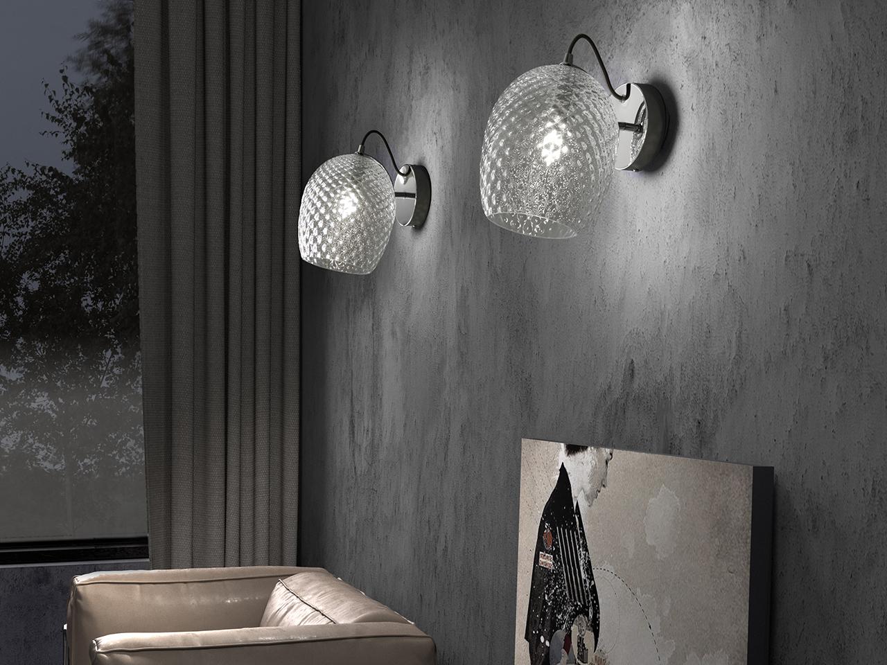 NUCE 4011/AP1 Adjustable blown glass wall lamp