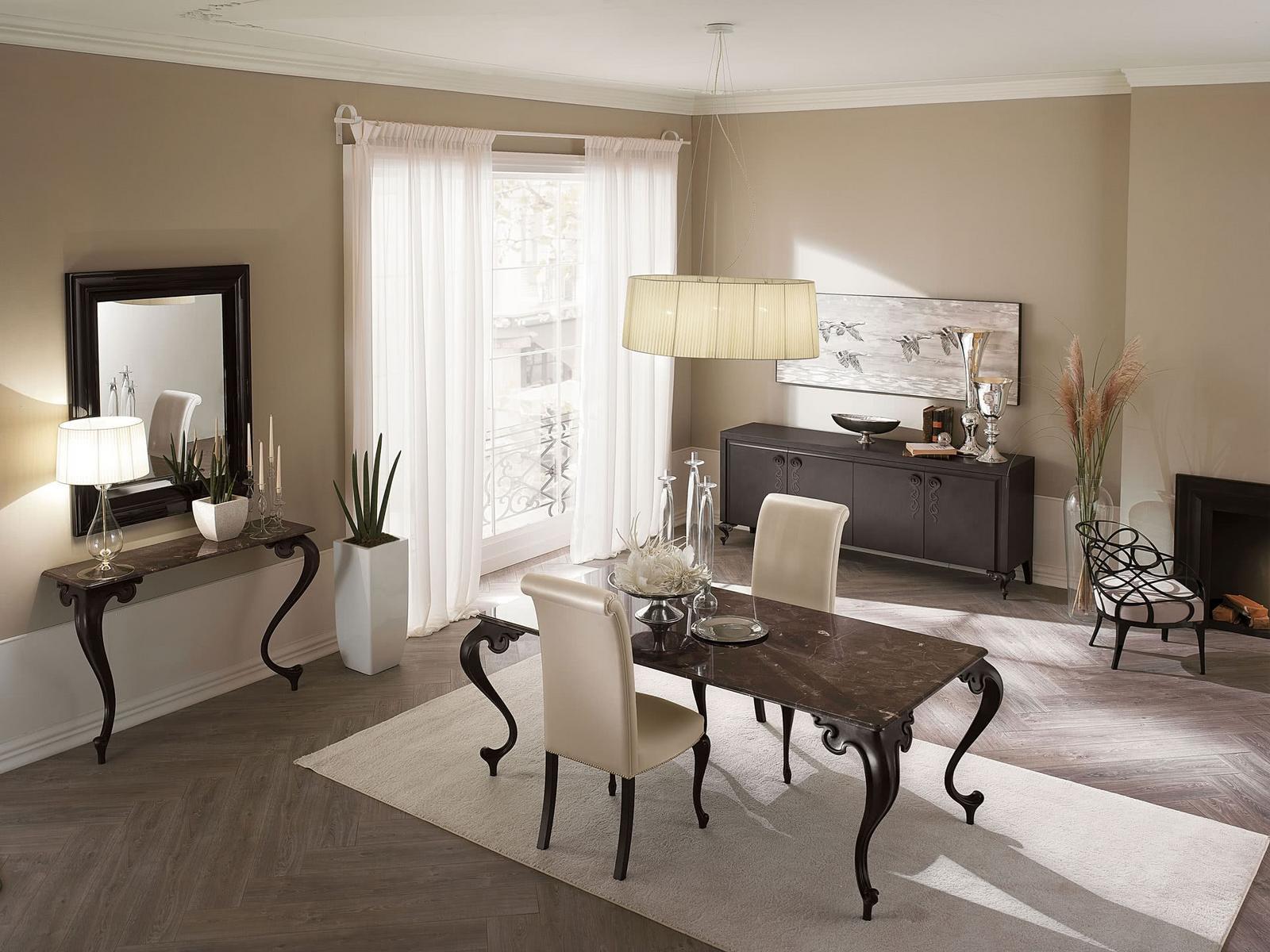 GEORGE Rectangular marble table