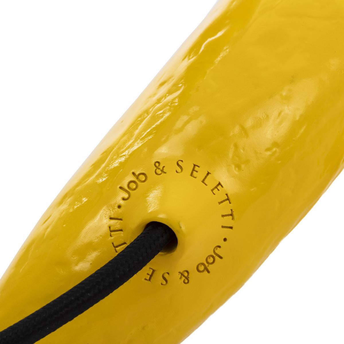 BANANA LAMP YELLOW LOUIE LED resin and glass table lamp