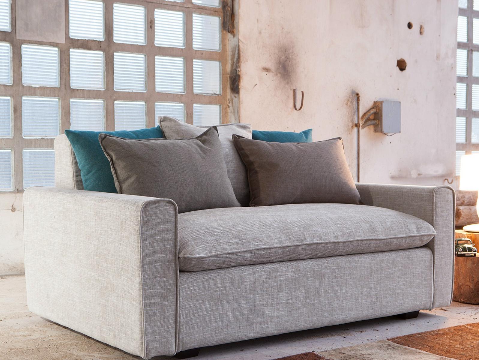 HENRI Upholstered 2 seater fabric sofa