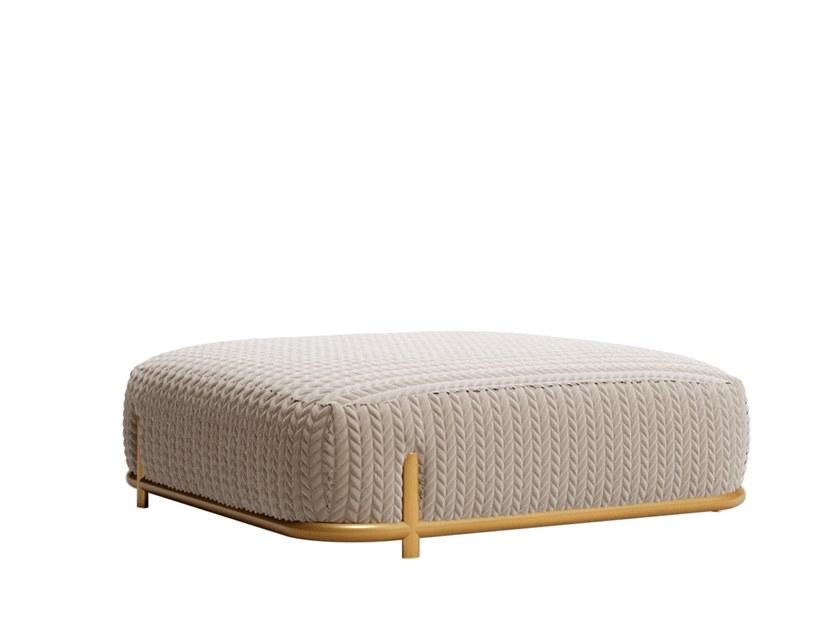 VALERY Upholstered square pouf bed