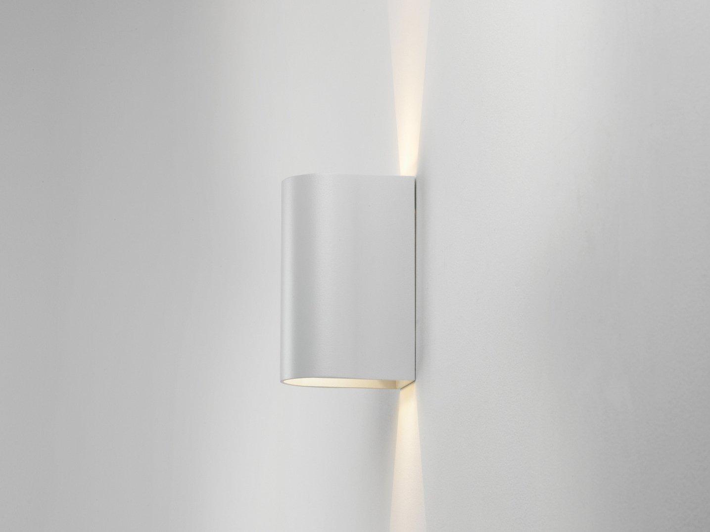 DUNBAR 160 LED direct-indirect light aluminium outdoor wall lamp