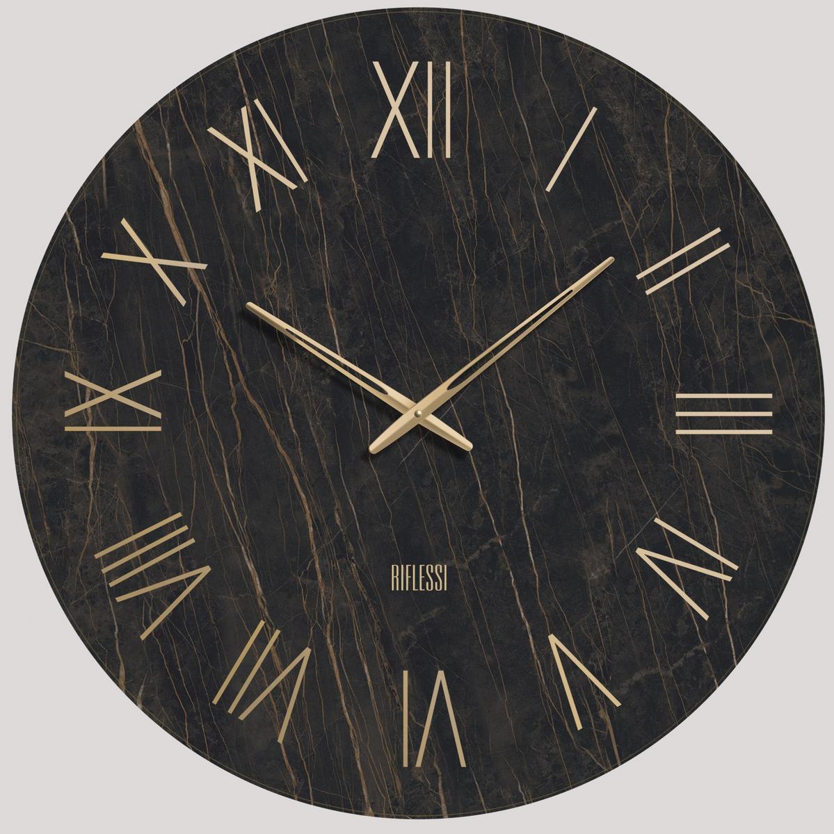 PORTOFINO Wall-mounted screen printed glass clock