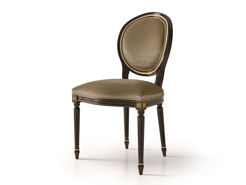 6109 Medallion upholstered velvet chair