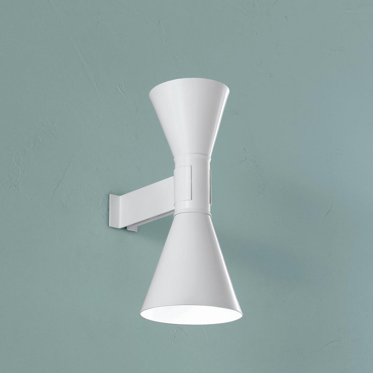 APPLIQUE DE MARSEILLE Direct-indirect light aluminium wall light