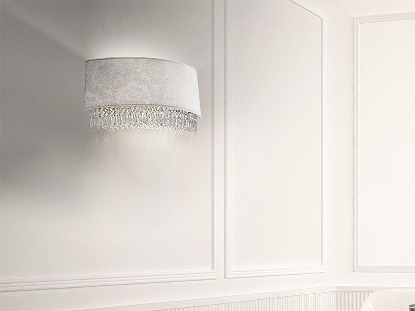 GLASSÉ A4 Metal wall light with crystals