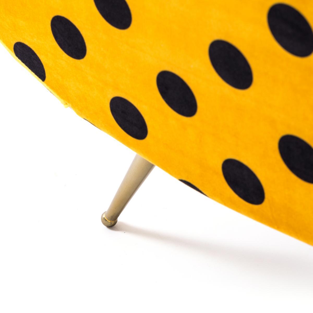 SHIT Fabric armchair with armrests