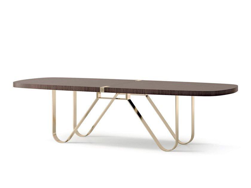 7955 Oval wooden table