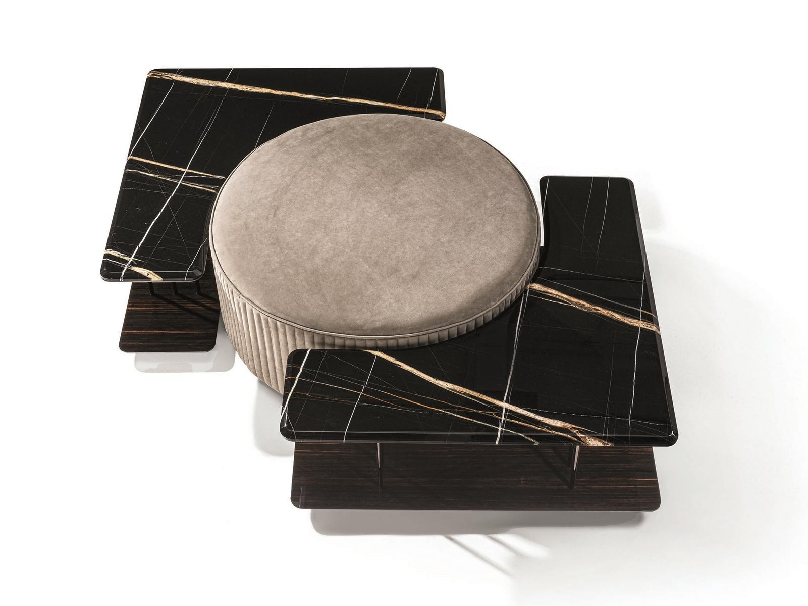 SATURN Square metal coffee table
