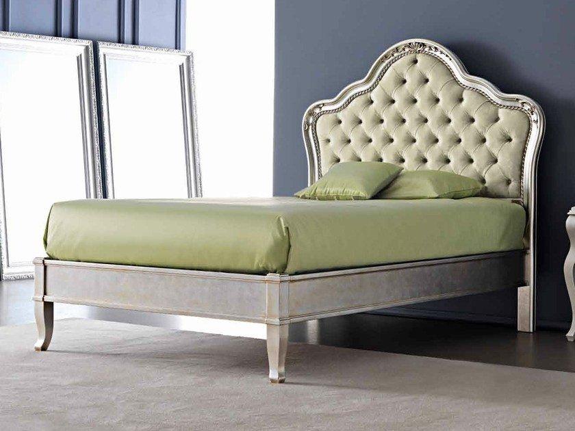 GEMMA Full size bed with upholstered headboard