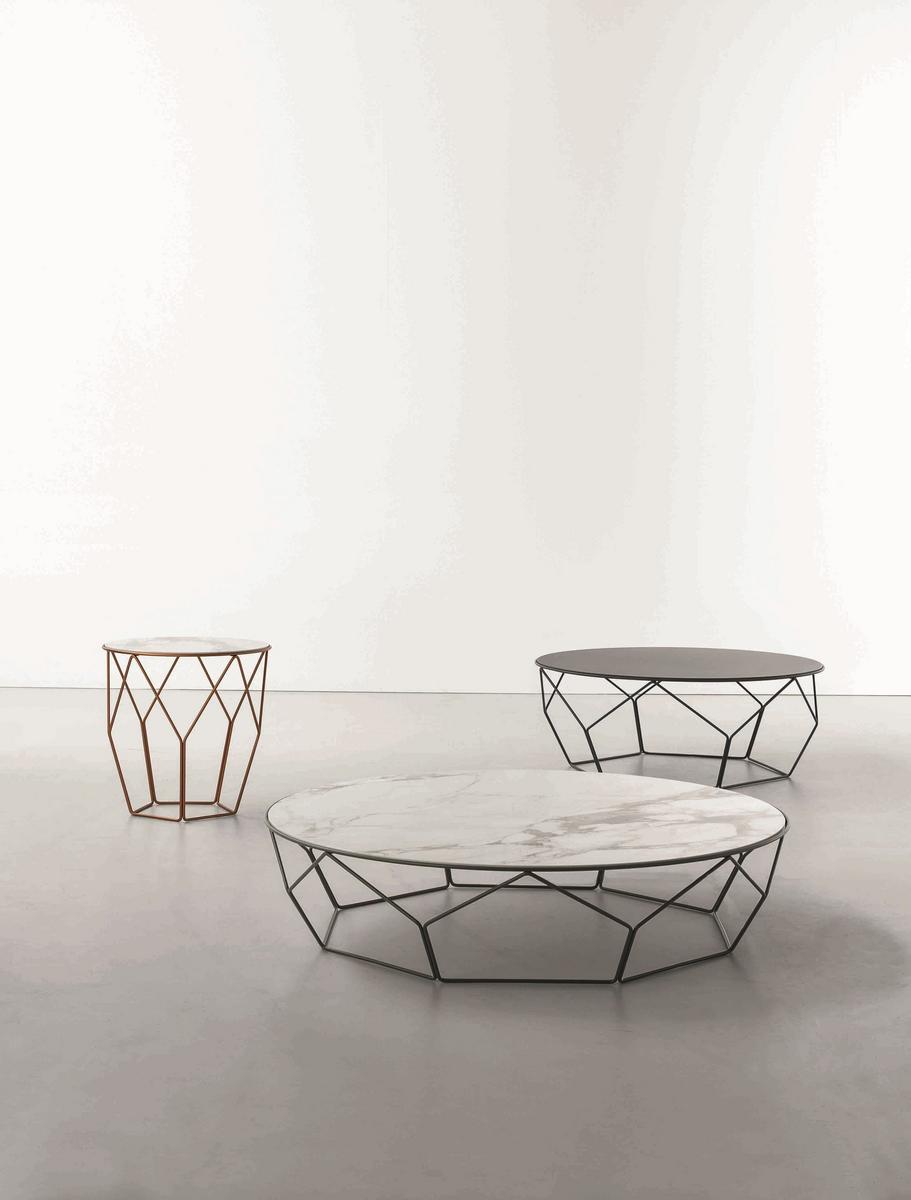 ARBOR Round ceramic high side table