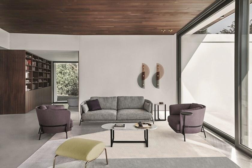 SIGMUND Oval marble coffee table