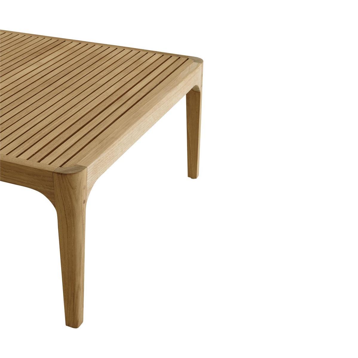 ELIZABETH Square teak garden side table