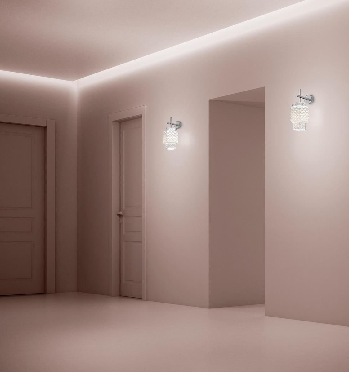 CASA BLANCA Glass wall light