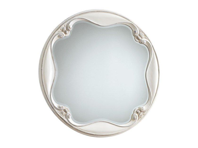 CAPRI Round framed wall-mounted mirror
