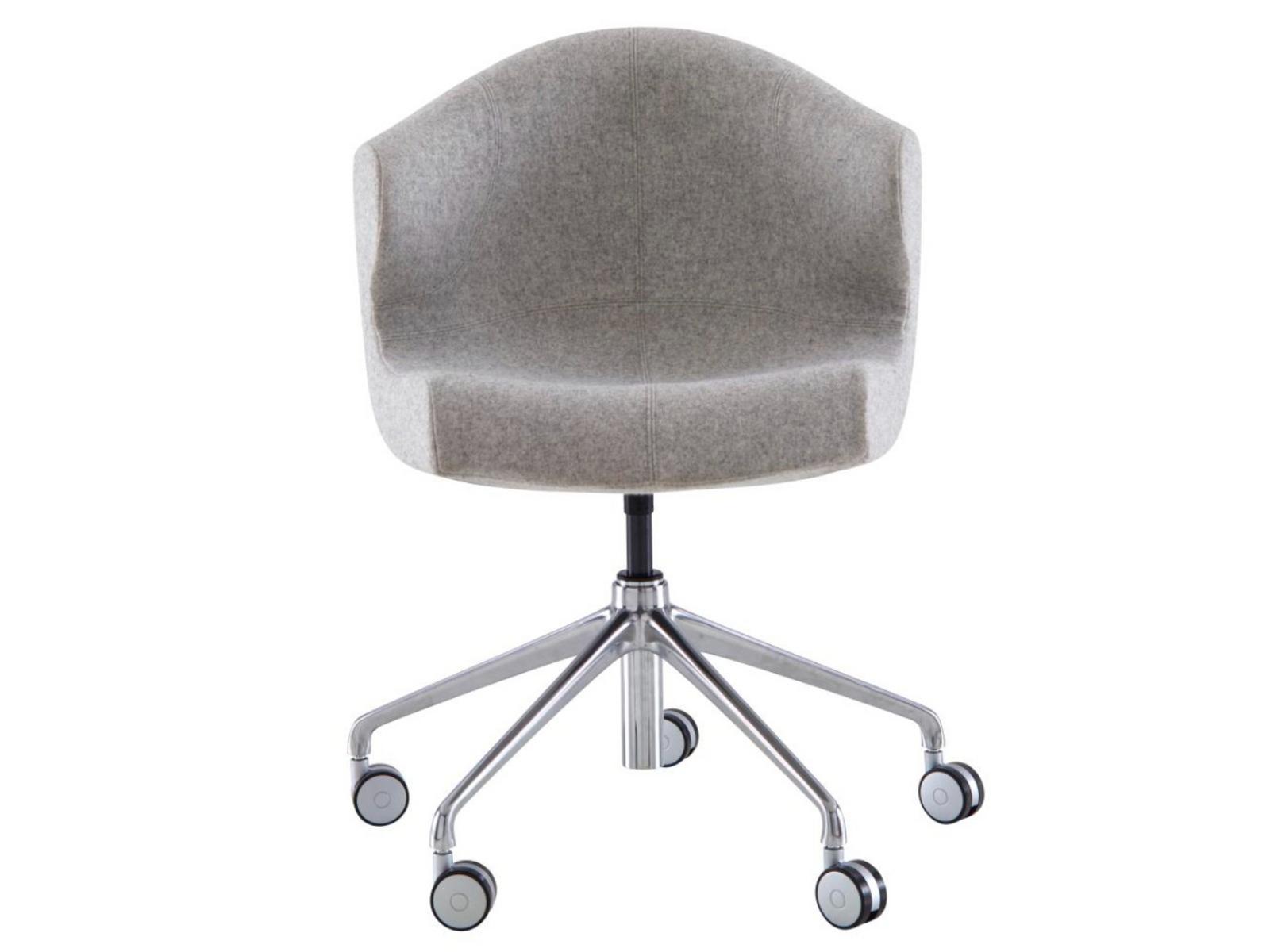 ALSTER Swivel fabric office chair with 5-Spoke base with castors