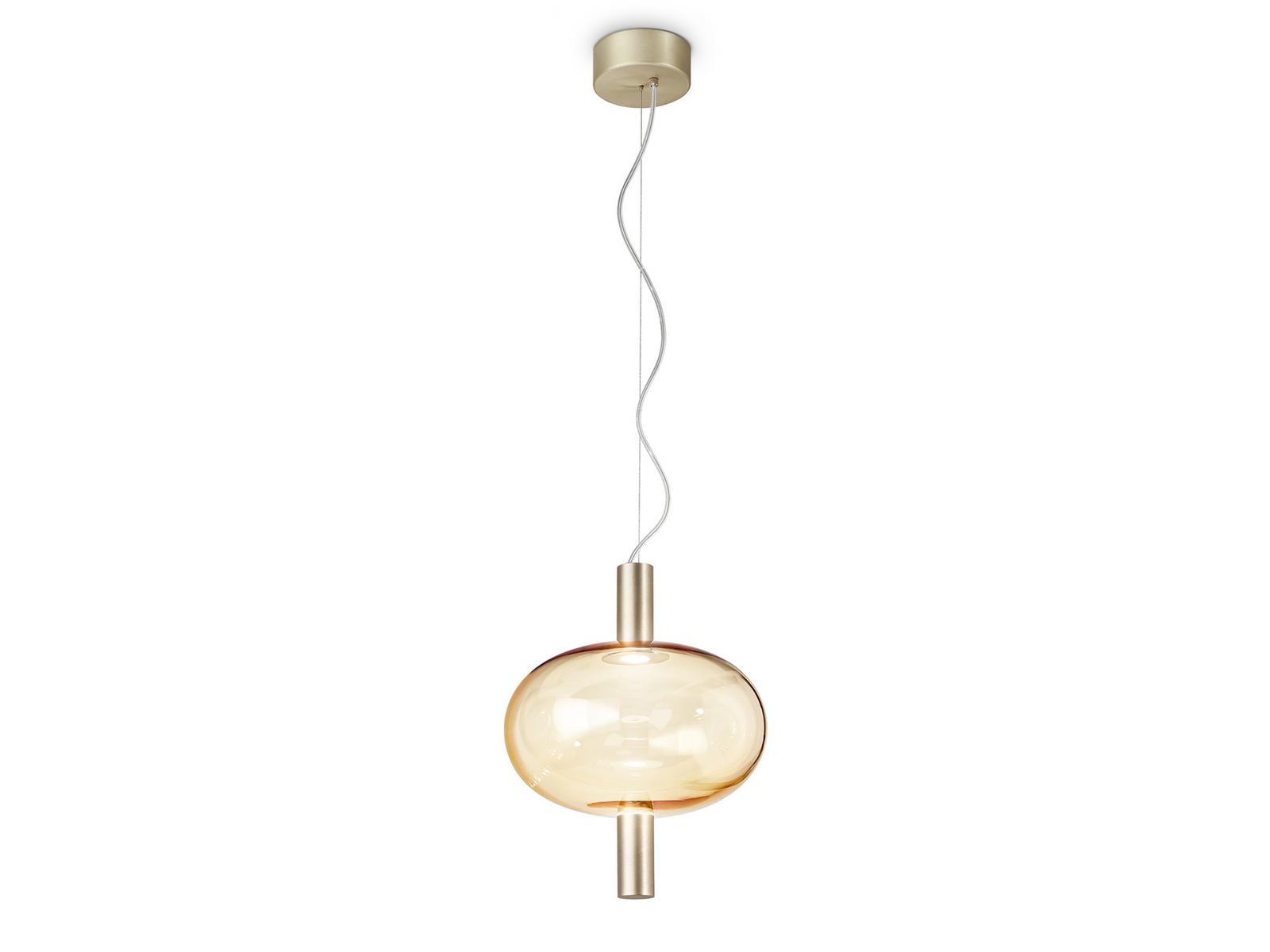 RIFLESSO SP 1 LED direct light glass pendant lamp