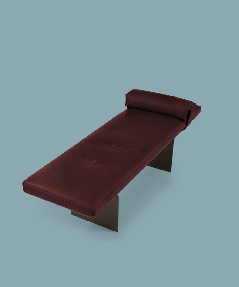 MINERVA Leather day bed