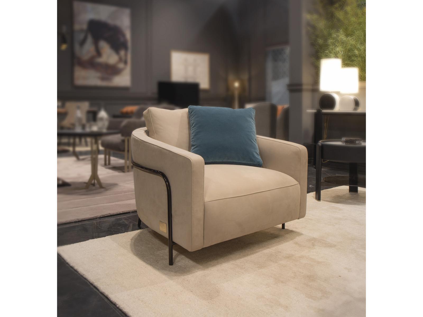 GIULIA Nabuk armchair