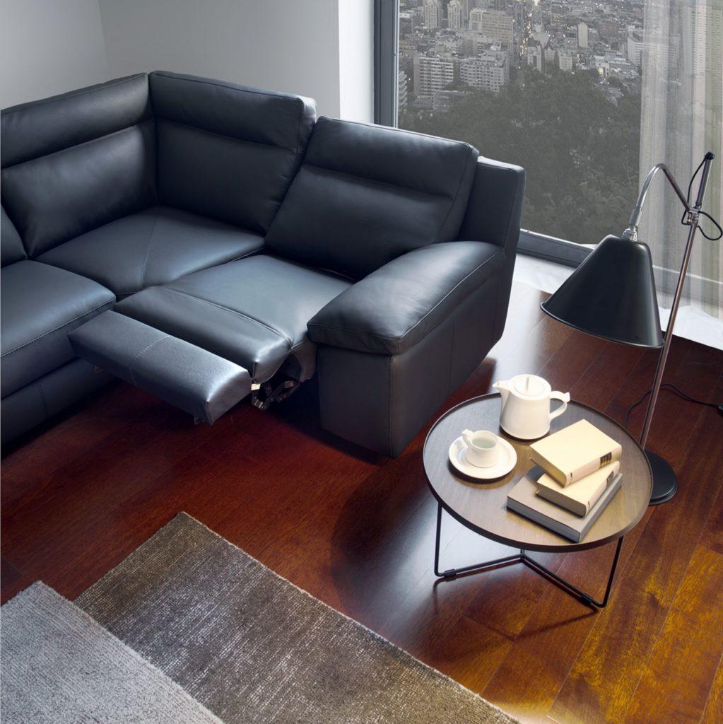TAYLOR Corner leather sofa