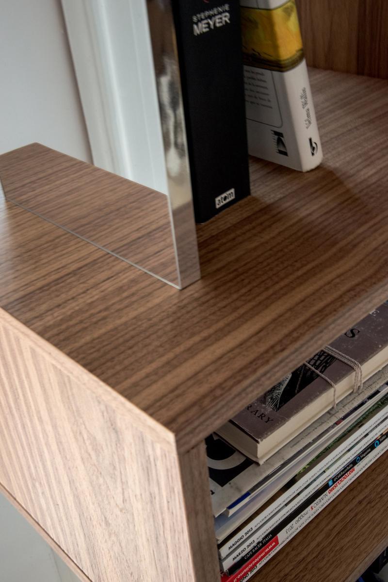 OSUNA Swivel wood and glass bookcase OSUNA Swivel wood and glass bookcase