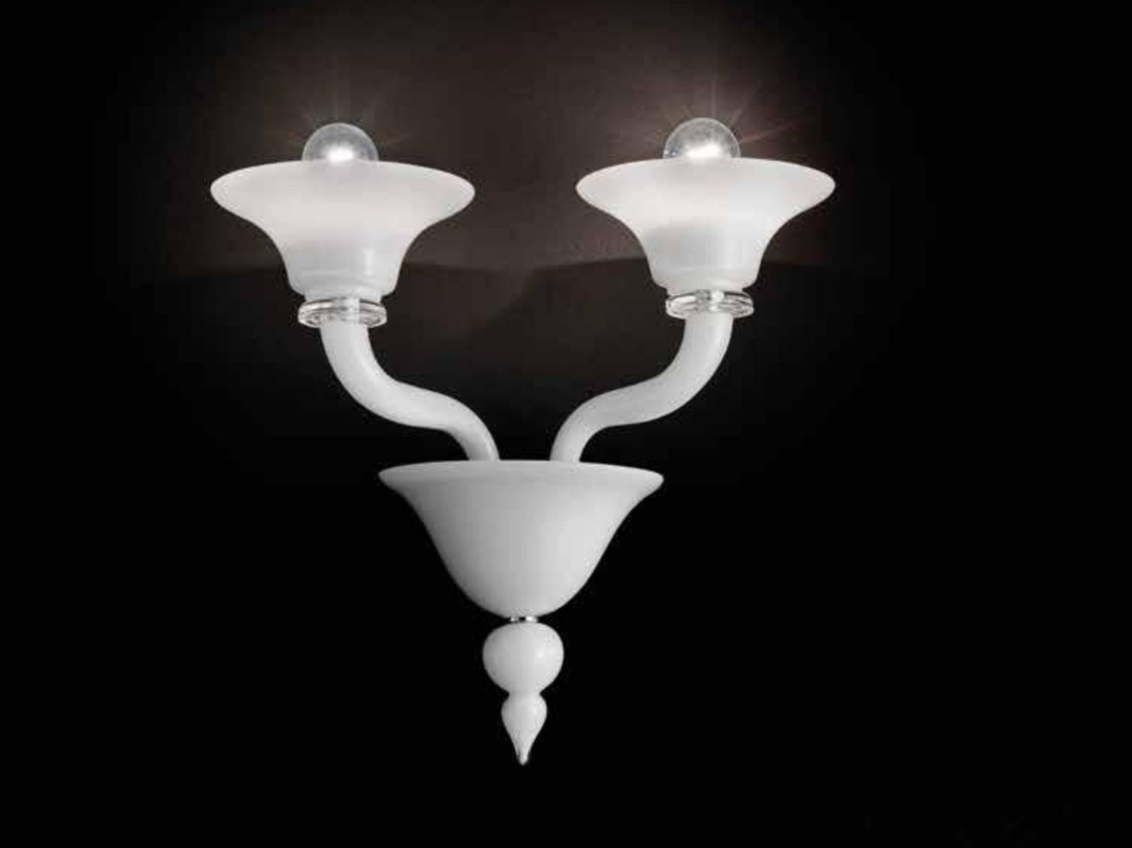 CORNER Glass wall lamp