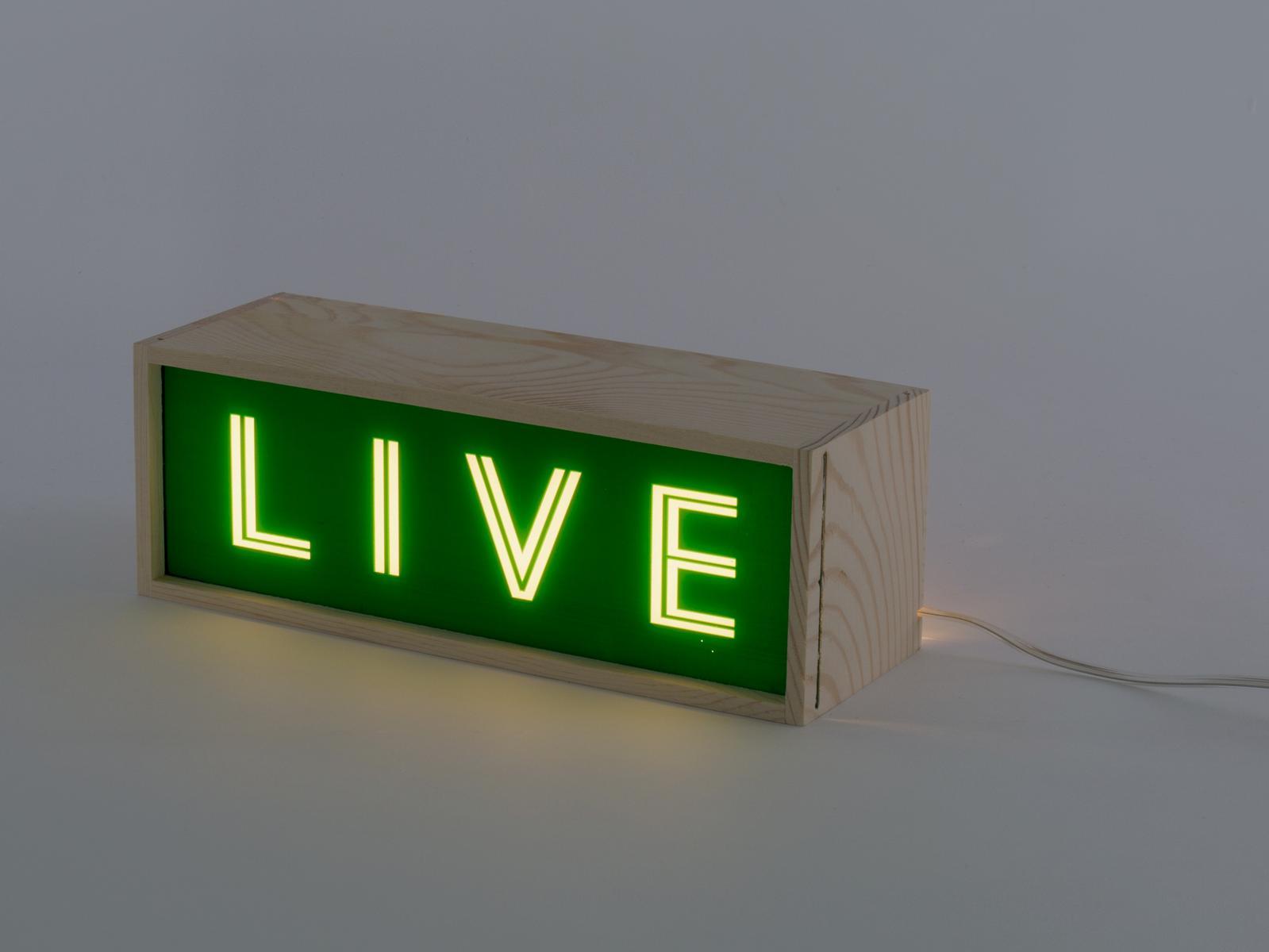 LIVE LED wooden table lamp
