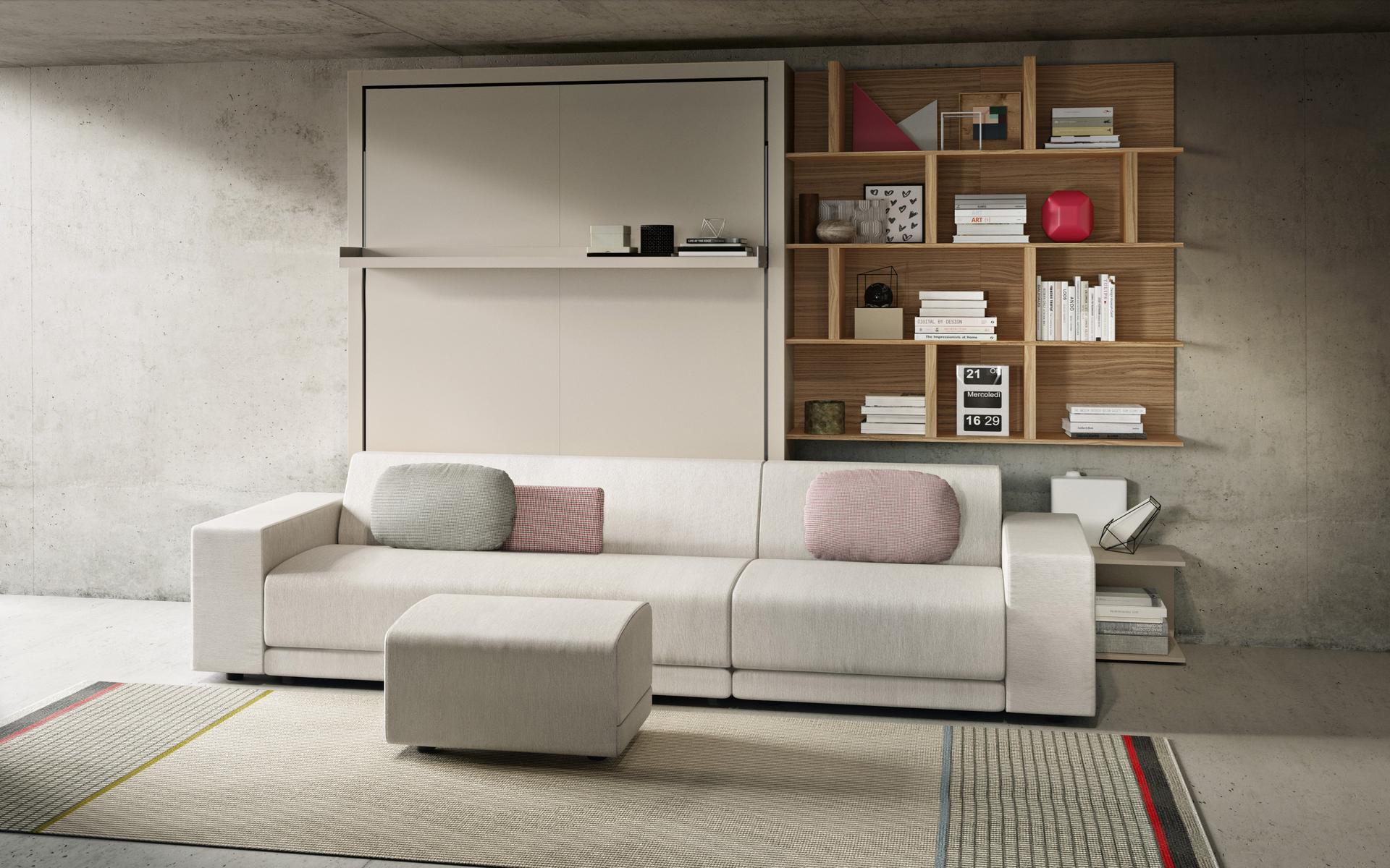 OSLO 301 Convertible 4 seater fabric sofa