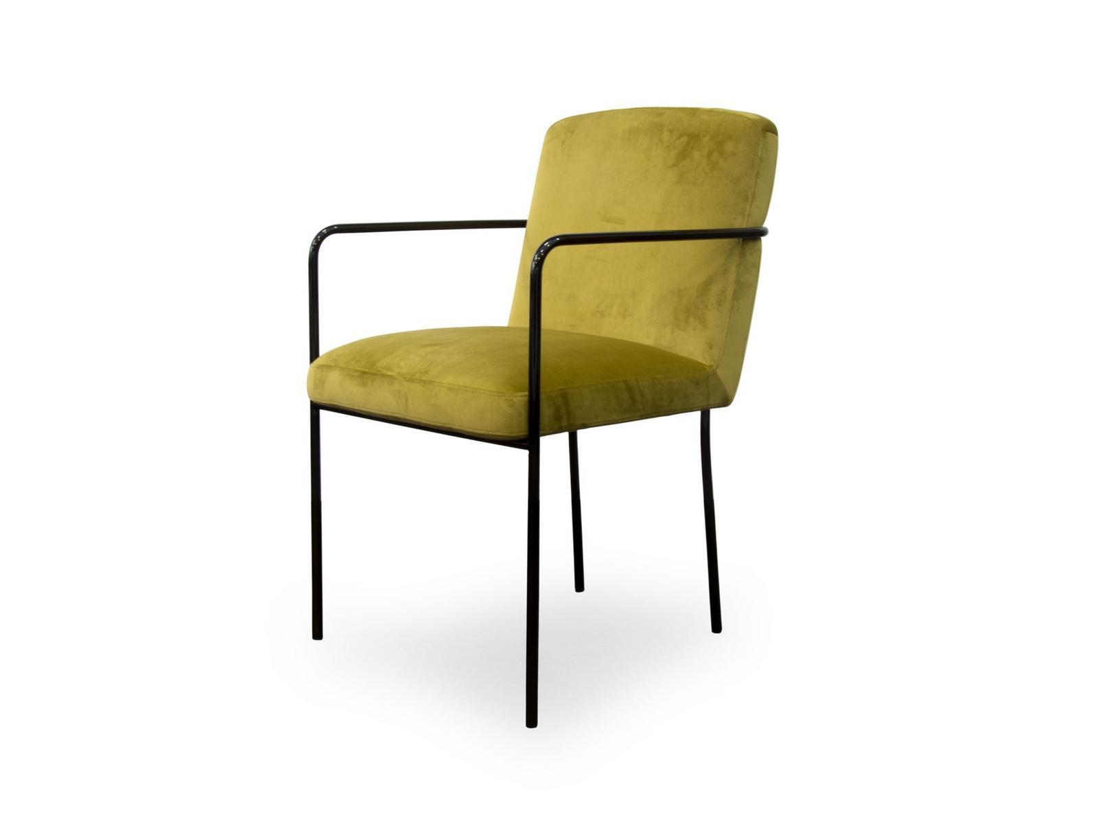 GLAM Upholstered chair with armrests