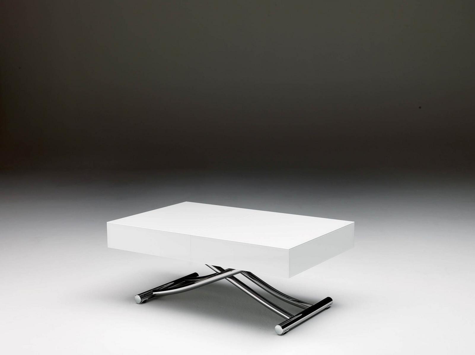 BOX Height-adjustable extending coffee table