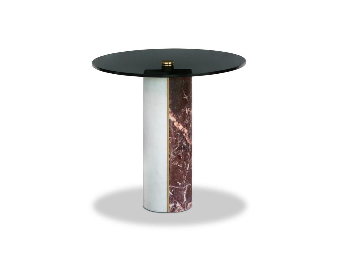 ZIGGY Round marble coffee table