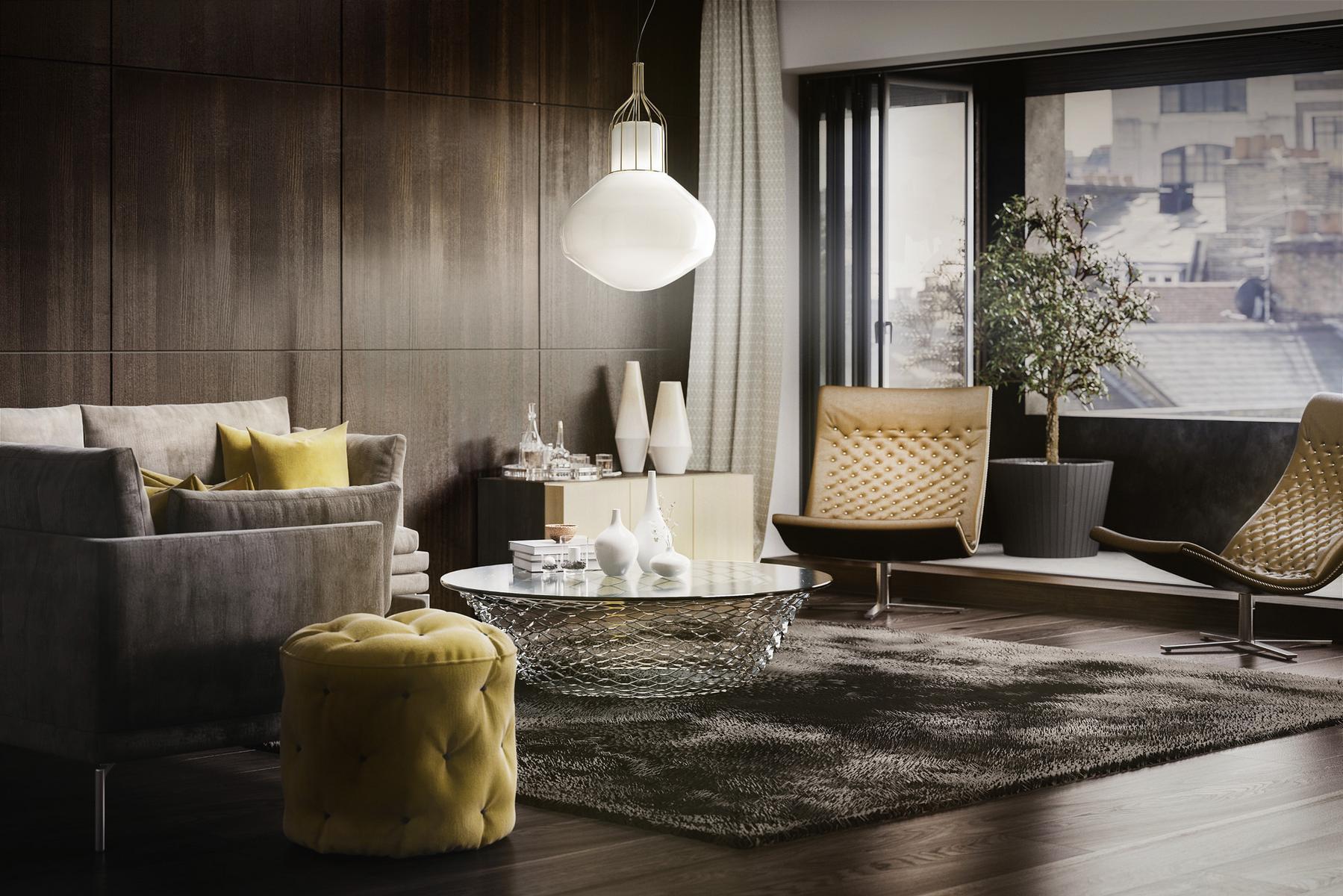 AÉROSTAT Blown glass pendant lamp