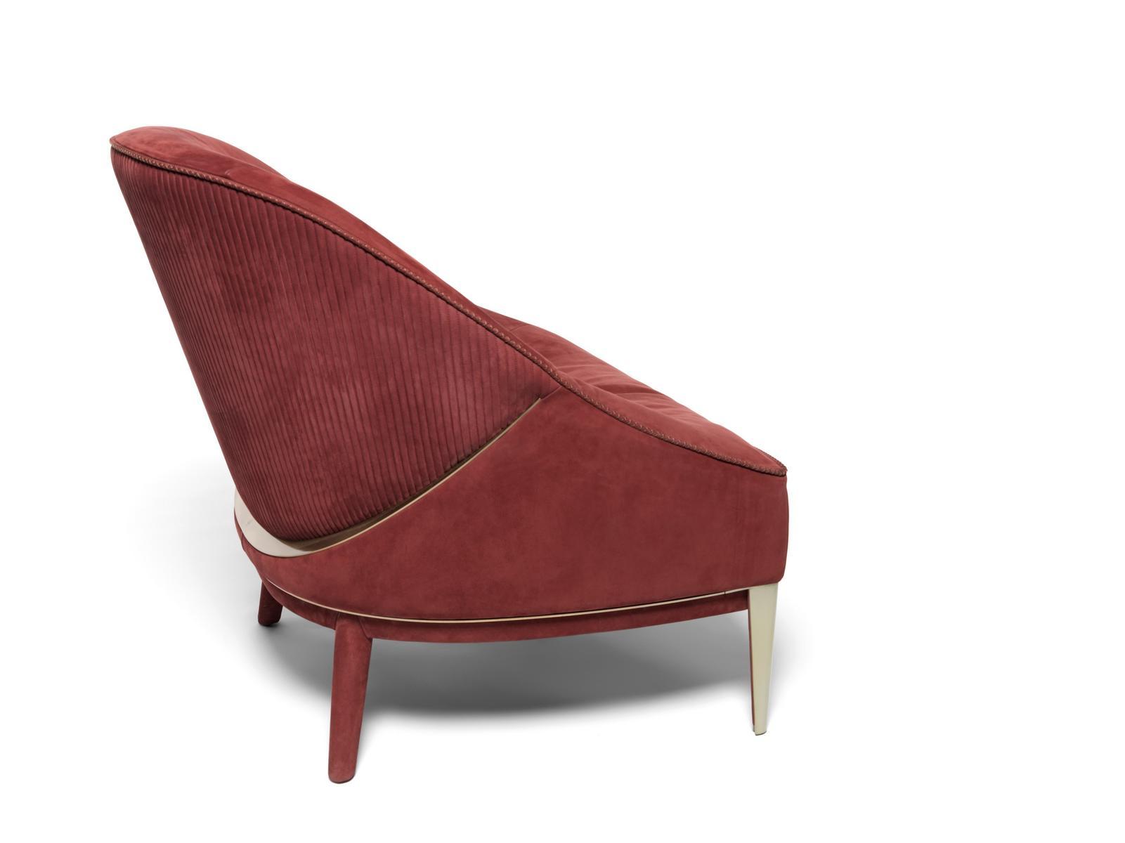 ROSEMARY Upholstered fabric armchair