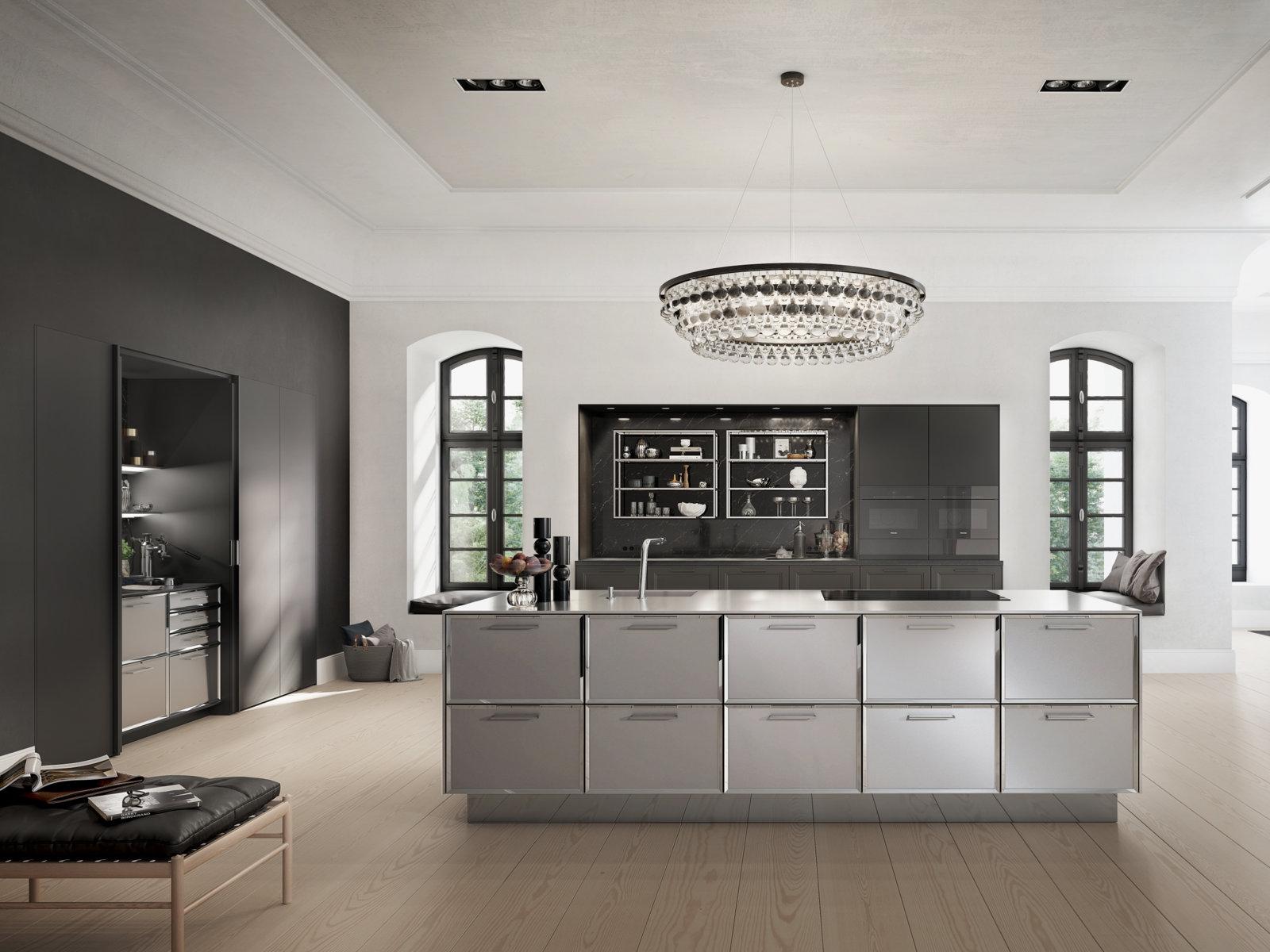 CLASSIC - SE 2002 BA Steel and wood kitchen