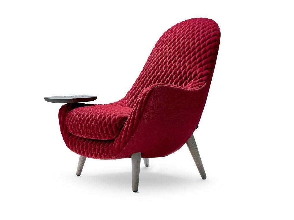 MAD KING Upholstered fabric armchair with armrests