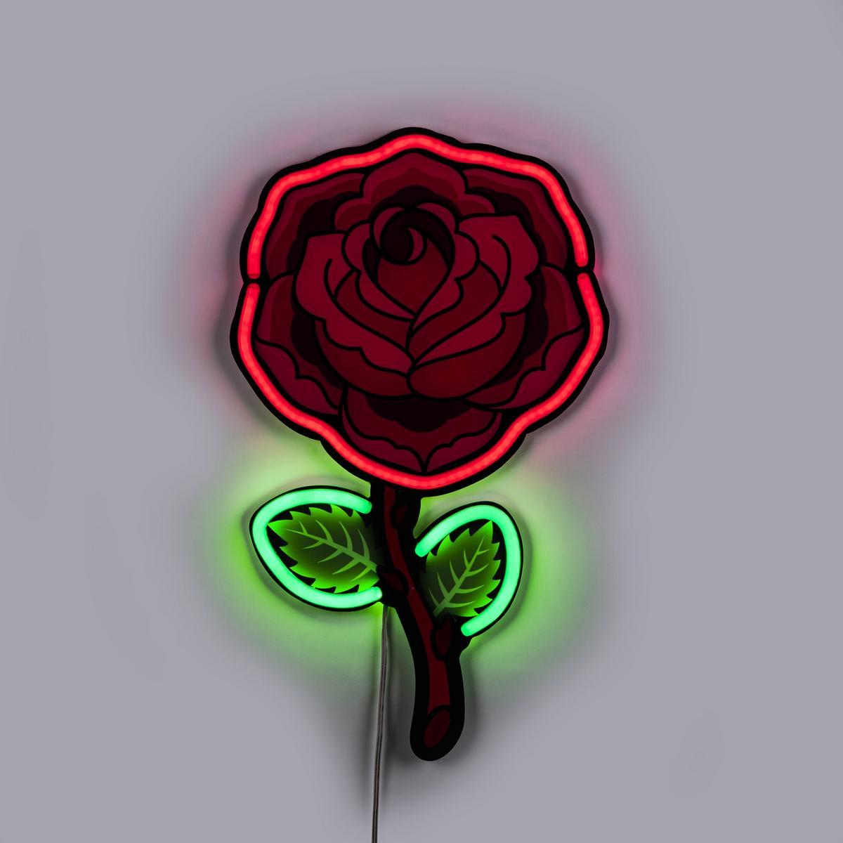 ROSE LED acrylic wall lamp