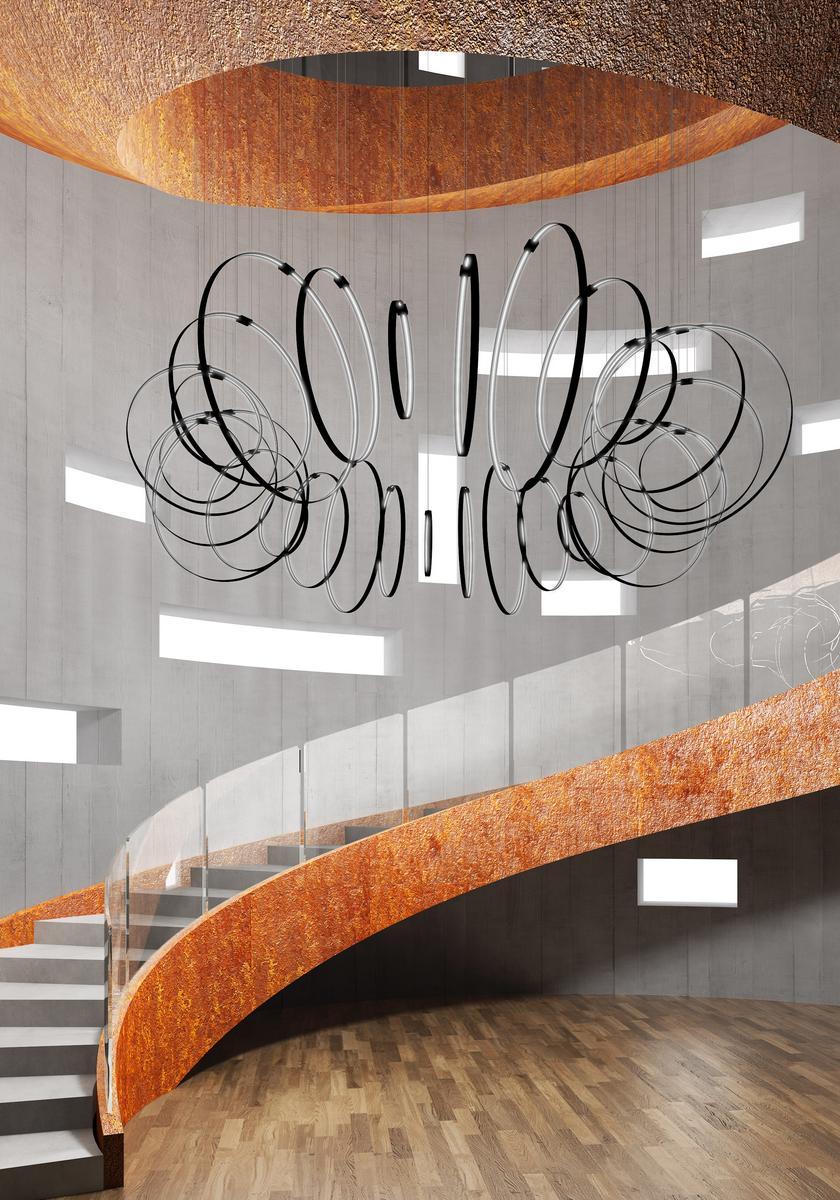 RINGS VERTICALE LED pendant lamp