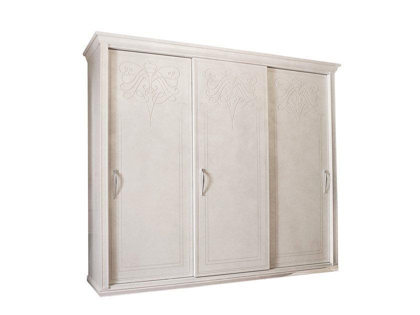 PLUTONE Wooden wardrobe with sliding doors