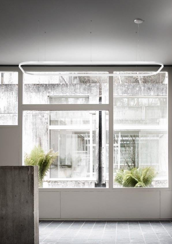 ZIRKOL SQUARE LED extruded aluminium pendant lamp