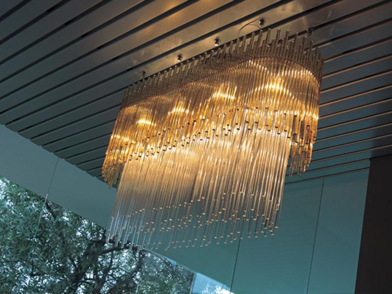 DIADEMA SP O2 Glass chandelier