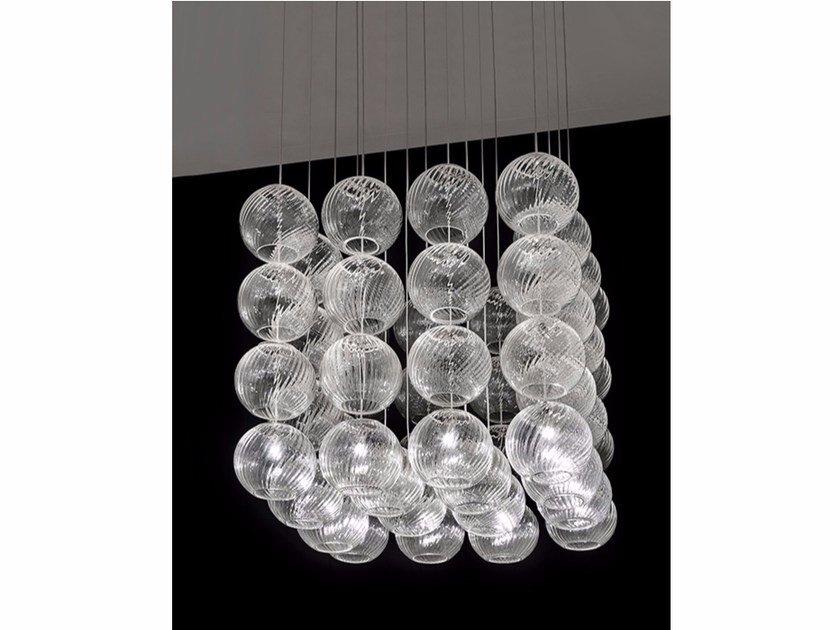 OTO SP CUB Blown glass pendant lamp