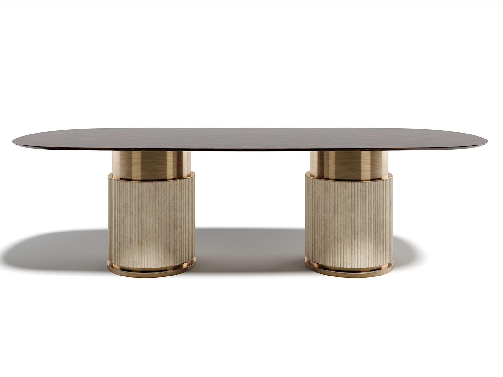 ROCK OVAL Oval wooden table
