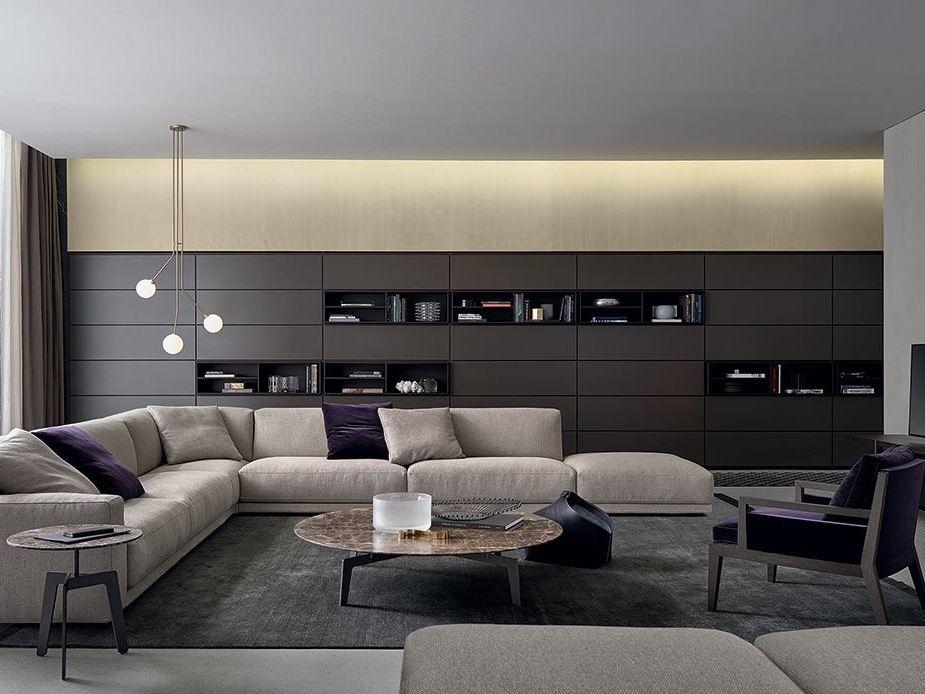 WALL SYSTEM Sectional wooden bookcase