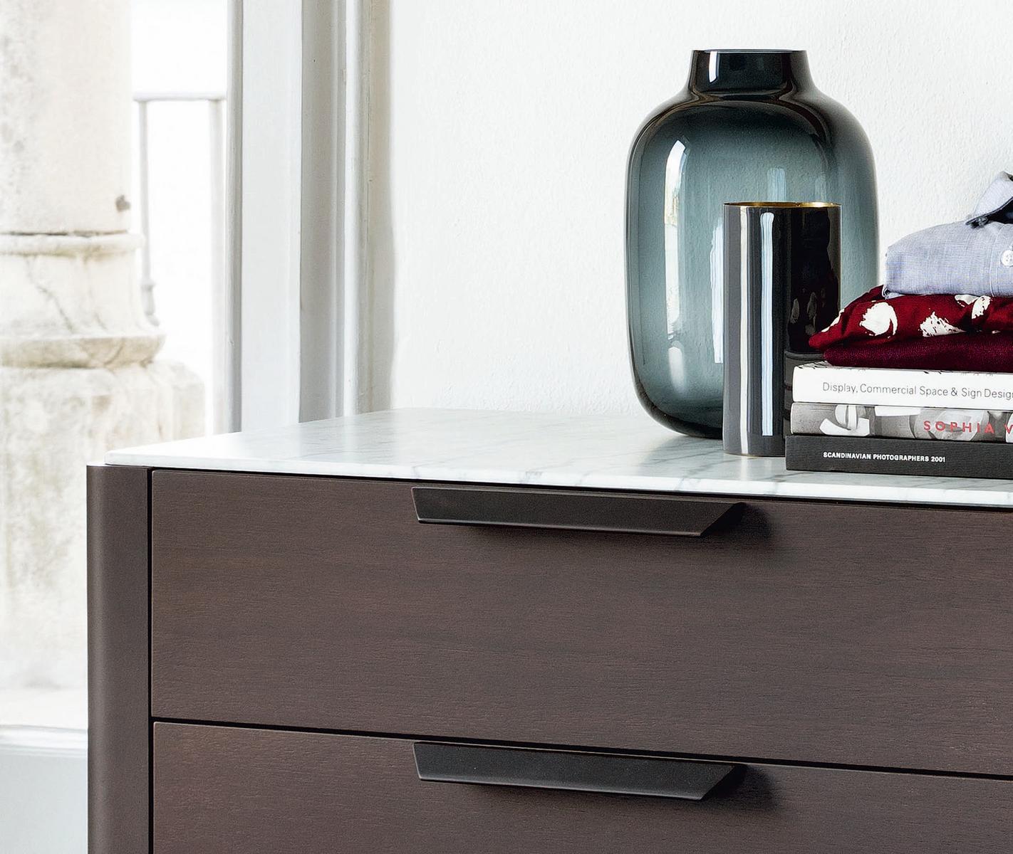 ZIGGY 6 Walnut chest of drawers
