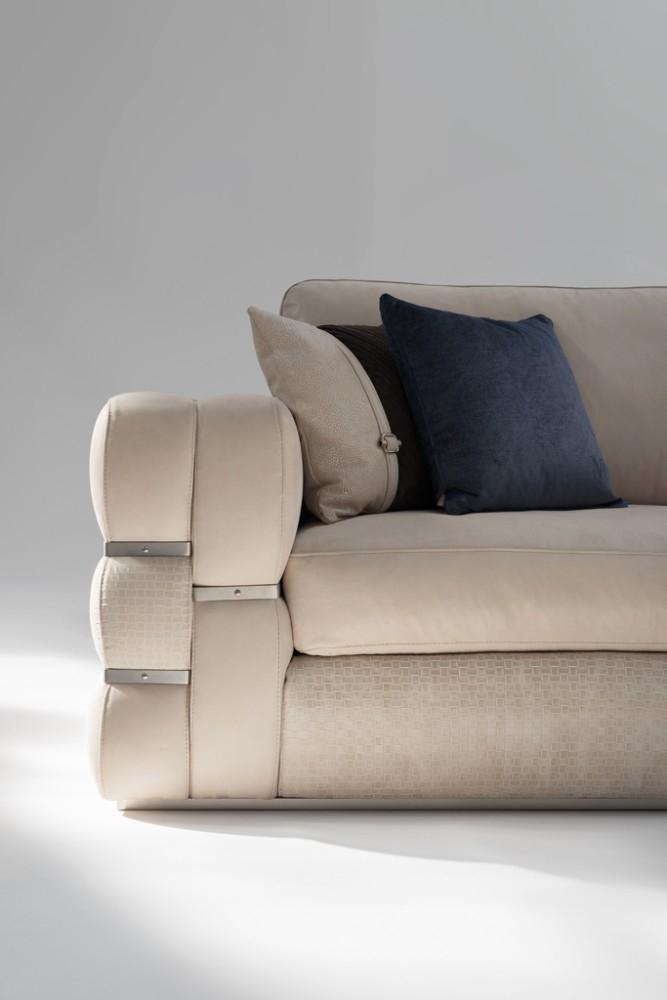 OLA 3 seater leather sofa