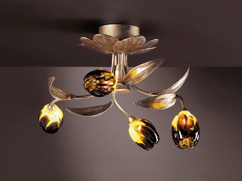 BOUQUET PL310/5 Handmade bronze ceiling lamp