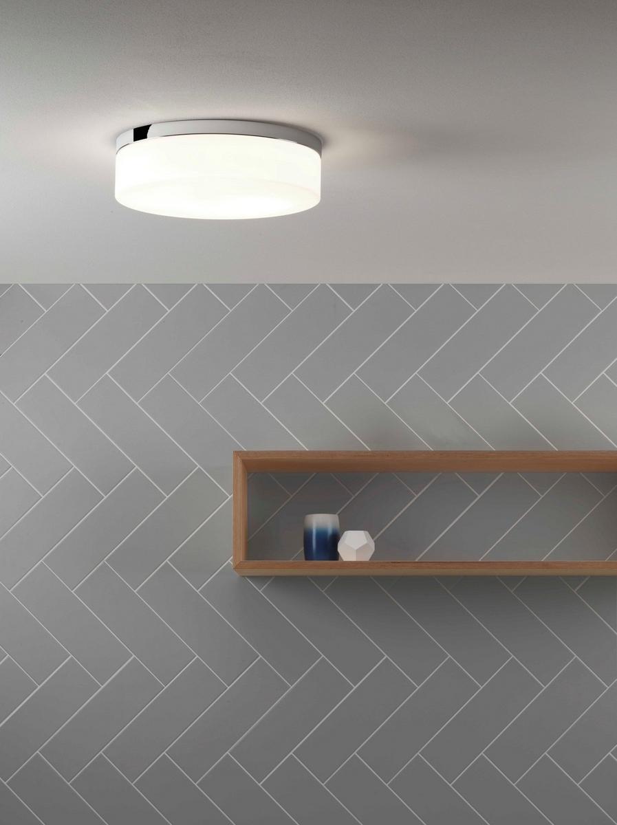 SABINA 280 LED glass and steel ceiling light SABINA 280 LED glass and steel ceiling light