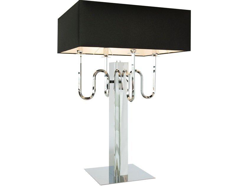 WALTZ OF VIENNA T4 Contemporary style direct-indirect light metal table lamp with fixed arm